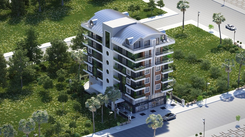 شقق ضمن مجمع سكني جديد - قريب من البحر - مهموتلار / الانيا 