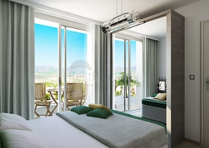 شقق ضمن مجمع سكني جديد - قريب من البحر - مهموتلار / الانيا 