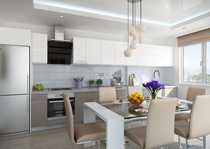 شقق ضمن مجمع سكني جديد - قريب من البحر - مهموتلار / الانيا 