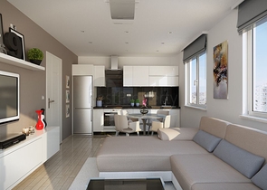 شقق ضمن مجمع سكني جديد - قريب من البحر - مهموتلار / الانيا 