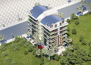 شقق ضمن مجمع سكني جديد - قريب من البحر - مهموتلار / الانيا 