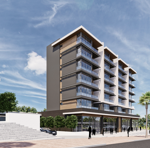 مشروع استثماري في منطقة غوزالوبا لارا 5 دقائق من الشاطئ