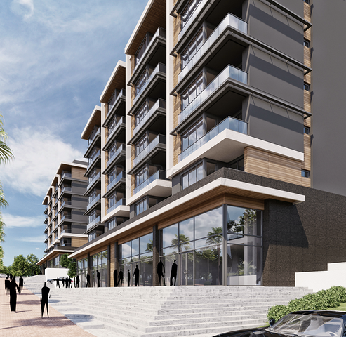 مشروع استثماري في منطقة غوزالوبا لارا 5 دقائق من الشاطئ