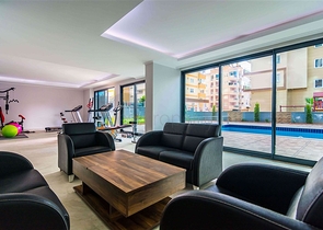 مجمع فاخر - شقة جديدة تصميم1+2 مع الاثاث - مهموتلار / الانيا 