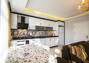 مجمع فاخر - شقة جديدة تصميم1+2 مع الاثاث - مهموتلار / الانيا 