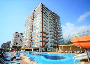 مجمع فاخر -شقة مفروشة 1+1 - منطقة مهموتلار / الانيا 