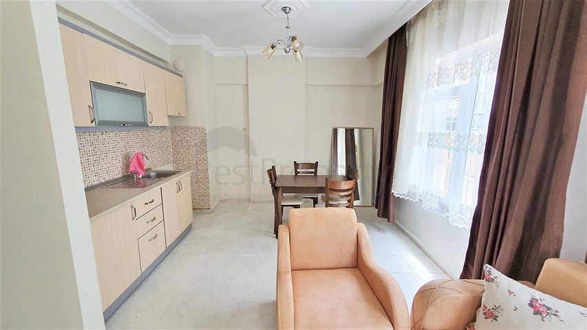 بسعر اقتصادي - شقة غرفتين وصالة مفروشة وقريبة من البحر - مهموتلار / الانيا 