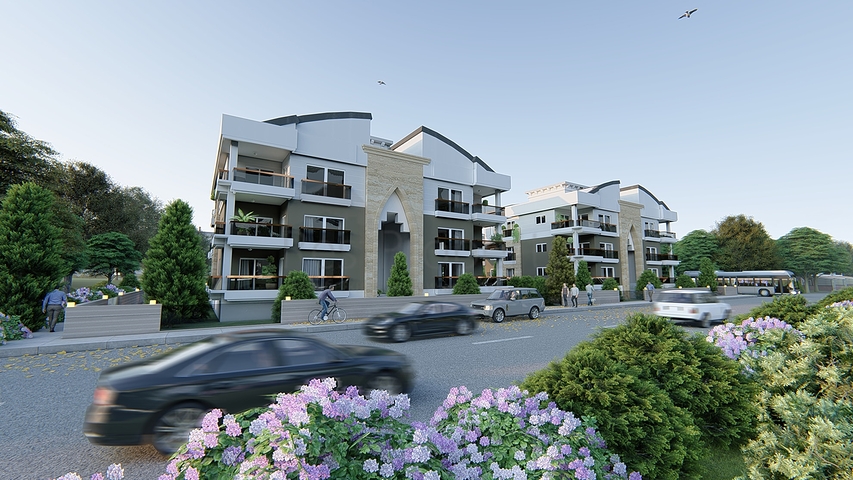 شقق فسيحة 3 + 1 في Altynkol Doshemealty