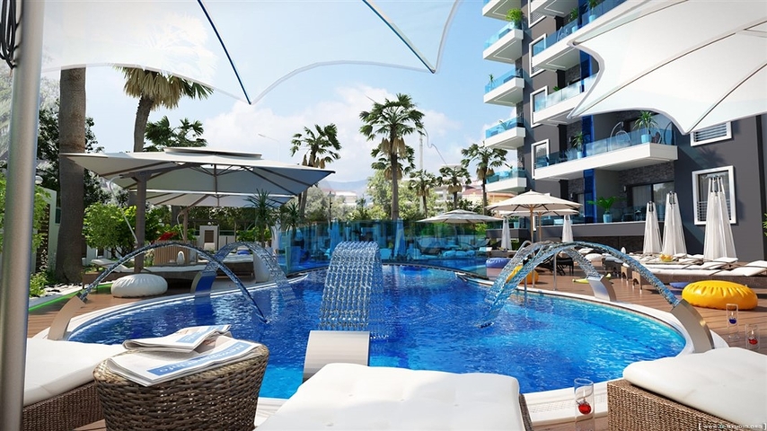 قريب من البحر - مجمع قيد الانشاء في كارجي جاك / الانيا 