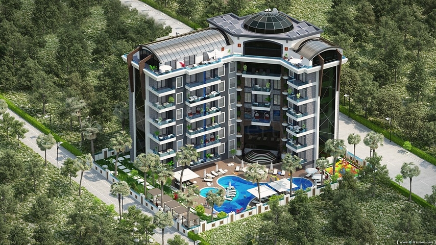 قريب من البحر - مجمع قيد الانشاء في كارجي جاك / الانيا 