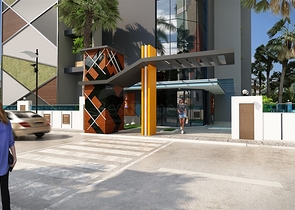 قريب من البحر - مجمع قيد الانشاء في كارجي جاك / الانيا 