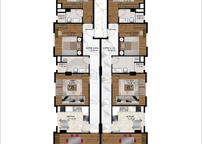 شقق عائلية - مجمع قيد الانشاء -في مركز الانيا 