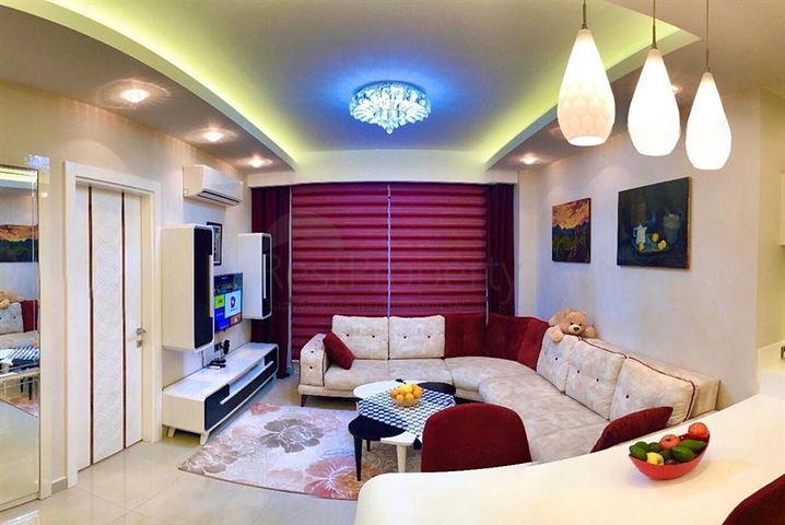 اطلالة بحر ساحرة - شقة مؤثثة فاخرة ضمن مجمع سكني راقي - مهموتلار / الانيا 