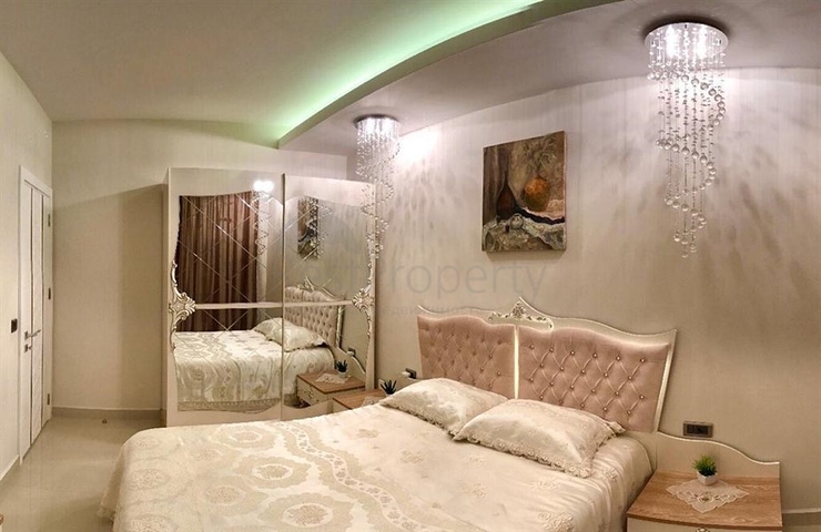 اطلالة بحر ساحرة - شقة مؤثثة فاخرة ضمن مجمع سكني راقي - مهموتلار / الانيا 