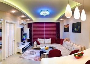 اطلالة بحر ساحرة - شقة مؤثثة فاخرة ضمن مجمع سكني راقي - مهموتلار / الانيا 