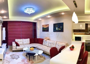 اطلالة بحر ساحرة - شقة مؤثثة فاخرة ضمن مجمع سكني راقي - مهموتلار / الانيا 