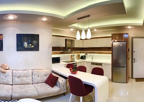 اطلالة بحر ساحرة - شقة مؤثثة فاخرة ضمن مجمع سكني راقي - مهموتلار / الانيا 