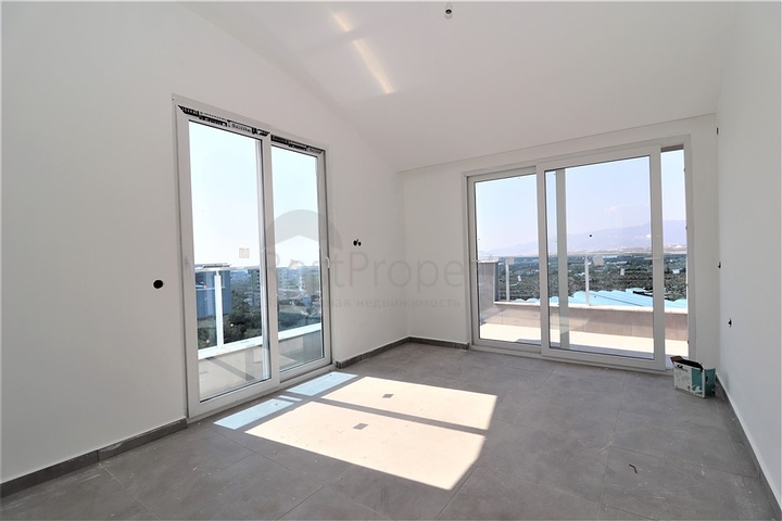 اطلالة بحرية وجبلية رائعة - دوبلكس 2 غرفة وصالة - مجمع فاخر - مهموتلار / الانيا 