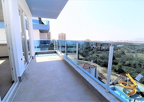 اطلالة بحرية وجبلية رائعة - دوبلكس 2 غرفة وصالة - مجمع فاخر - مهموتلار / الانيا 