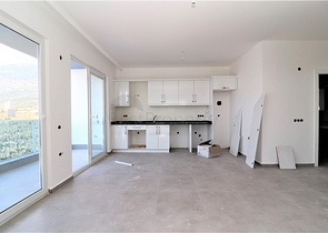 اطلالة بحرية وجبلية رائعة - دوبلكس 2 غرفة وصالة - مجمع فاخر - مهموتلار / الانيا 