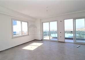 اطلالة بحرية وجبلية رائعة - دوبلكس 2 غرفة وصالة - مجمع فاخر - مهموتلار / الانيا 