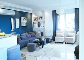 فيلا باطلالة بحر وقلعة في مركز الانيا - تصميم 3 غرفة وصالة -مؤثثة -سعر منافس 