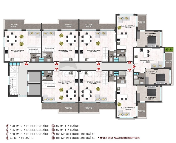 للمستثمرين - مجمع سكني قيد الانشاء - قريب من البحر -منطقة كارجي جاك / الانيا