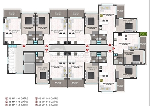 للمستثمرين - مجمع سكني قيد الانشاء - قريب من البحر -منطقة كارجي جاك / الانيا