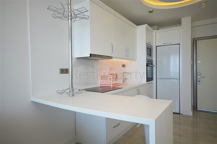 اطلالة بحر ساحرة - شقة غرفة وصالة - مجمع حديث -مهموتلار / الانيا 