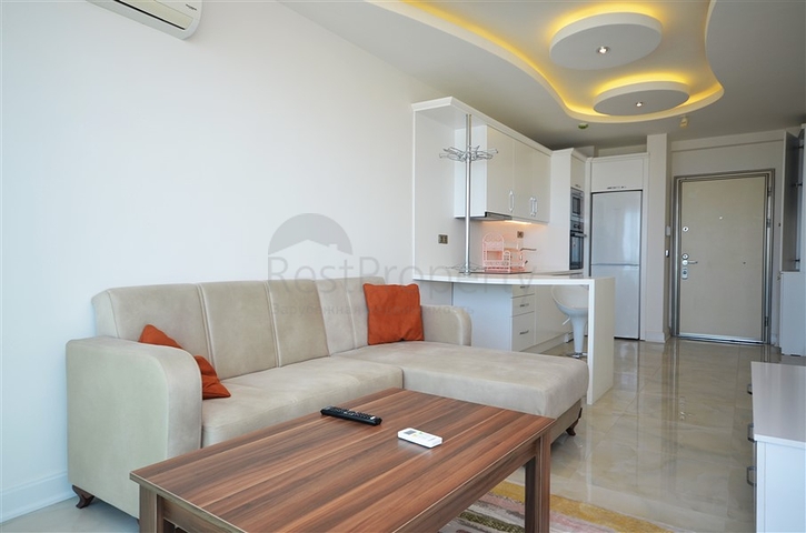 اطلالة بحر ساحرة - شقة غرفة وصالة - مجمع حديث -مهموتلار / الانيا 