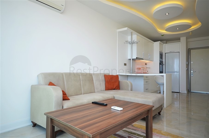 اطلالة بحر ساحرة - شقة غرفة وصالة - مجمع حديث -مهموتلار / الانيا 