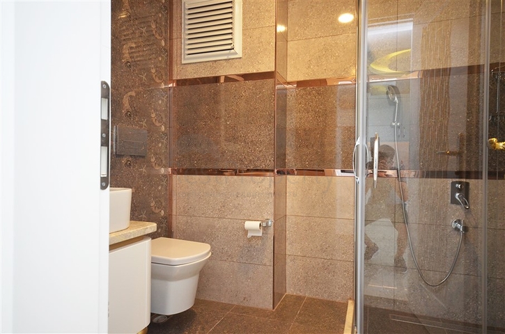 اطلالة بحر ساحرة - شقة غرفة وصالة - مجمع حديث -مهموتلار / الانيا 