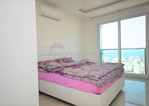 اطلالة بحر ساحرة - شقة غرفة وصالة - مجمع حديث -مهموتلار / الانيا 