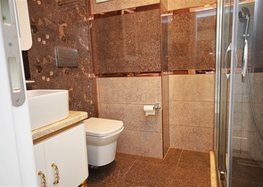 اطلالة بحر ساحرة - شقة غرفة وصالة - مجمع حديث -مهموتلار / الانيا 