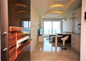 اطلالة بحر ساحرة - شقة غرفة وصالة - مجمع حديث -مهموتلار / الانيا 