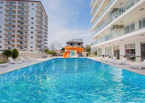 شقة غرفة وصالة -واسعة - مجمع حديث - مهموتلار / الانيا 