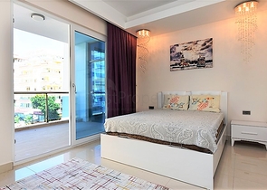 مجمع سكني فاخر - شقة 1+1 غرفة وصالة - قريبة من البحر / مهموتلار / الانيا 