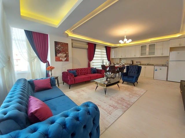 اطلالة بحر - بسعر نافس - شقة غرفتين وصالة مفروشة  / مهموتلار / الانيا 