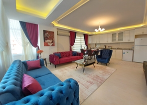 اطلالة بحر - بسعر نافس - شقة غرفتين وصالة مفروشة  / مهموتلار / الانيا 