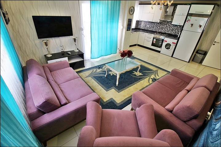 شقة فاخرة -تصميم 2 غرفة وصالة - مفروشة -مهموتلار / الانيا 