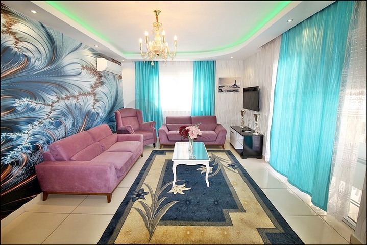 شقة فاخرة -تصميم 2 غرفة وصالة - مفروشة -مهموتلار / الانيا 