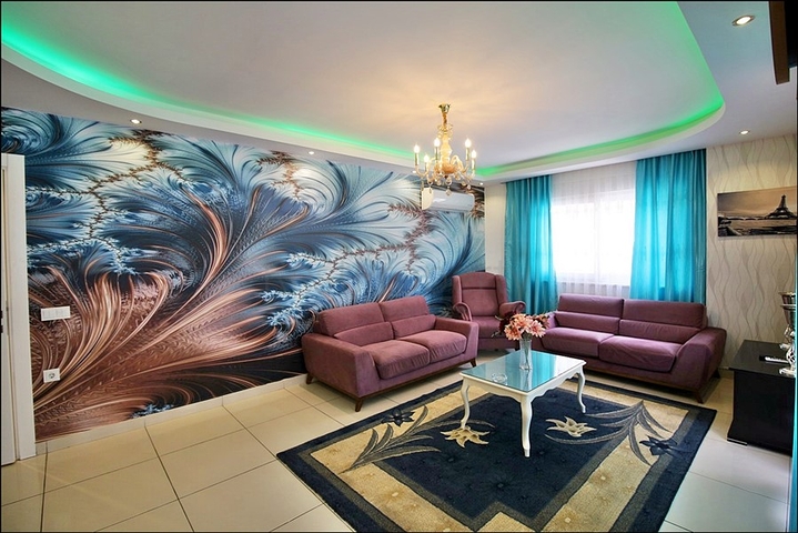 شقة فاخرة -تصميم 2 غرفة وصالة - مفروشة -مهموتلار / الانيا 