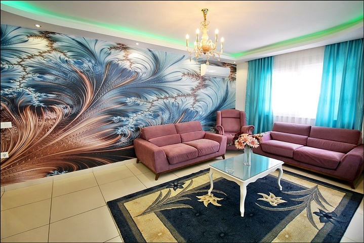 شقة فاخرة -تصميم 2 غرفة وصالة - مفروشة -مهموتلار / الانيا 