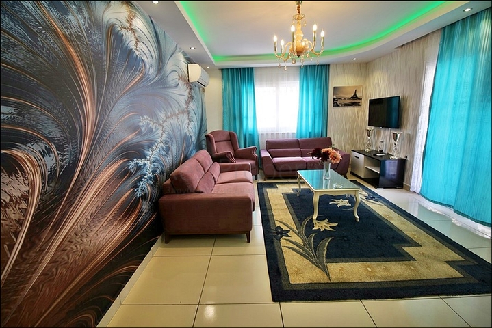 شقة فاخرة -تصميم 2 غرفة وصالة - مفروشة -مهموتلار / الانيا 