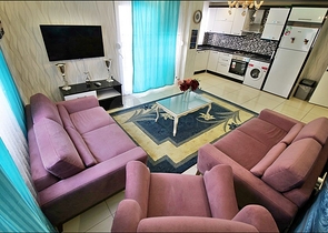 شقة فاخرة -تصميم 2 غرفة وصالة - مفروشة -مهموتلار / الانيا 