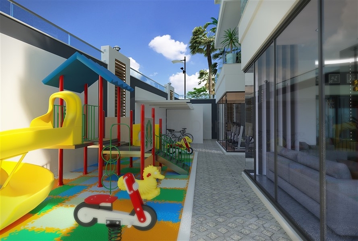 بالاقساط - شقق ضمن مجمع قيد الانشاء - يضم كافة الخدمات / مهموتلار / الانيا 