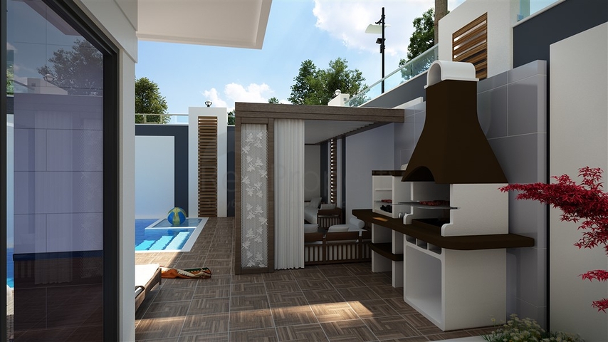 بالاقساط - شقق ضمن مجمع قيد الانشاء - يضم كافة الخدمات / مهموتلار / الانيا 