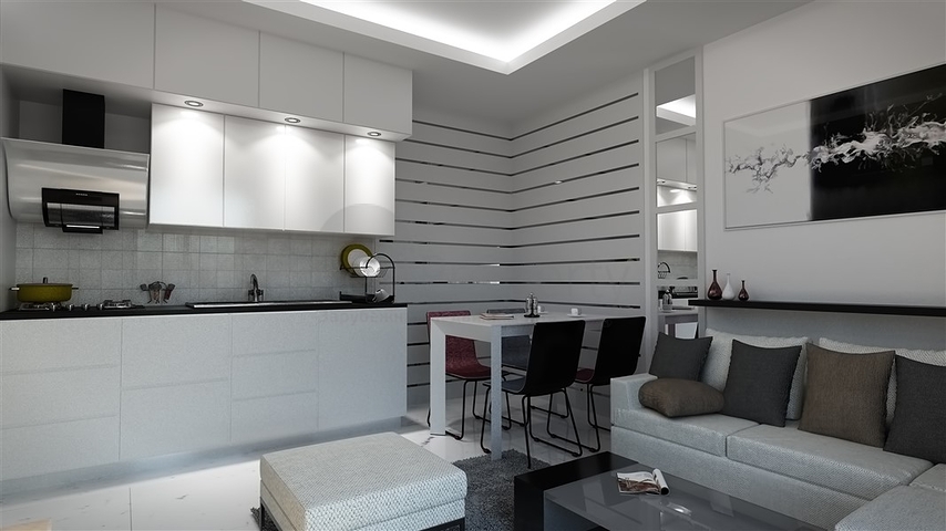 بالاقساط - شقق ضمن مجمع قيد الانشاء - يضم كافة الخدمات / مهموتلار / الانيا 