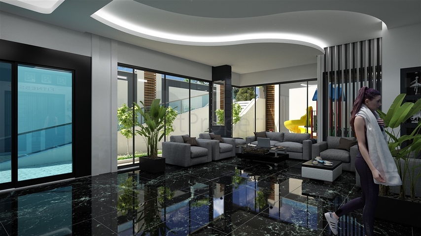 بالاقساط - شقق ضمن مجمع قيد الانشاء - يضم كافة الخدمات / مهموتلار / الانيا 