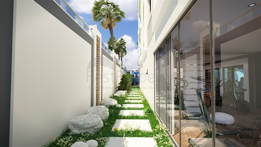 بالاقساط - شقق ضمن مجمع قيد الانشاء - يضم كافة الخدمات / مهموتلار / الانيا 